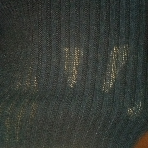 Como Vintage Sweaters Navy Blue Light Weight Textured Sweater Long